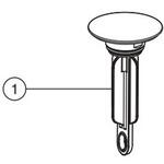 排水栓ASSY(パッキン有、排水口カバー有) INAX(LIXIL)