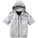 ミドルファン半袖フードジャケット 快適ウェア