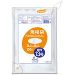 ポリバッグひも付規格袋13号 透明100P オルディ