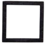 スクエアブラケット ポッシュリビング スリット式什器/ネットフック