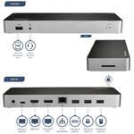デュアル4Kモニター対応USB-Cドッキングステーション DP/HDMIモニタ Windows/Mac対応 USB 3.0 SDカードリーダー 60W USB PD StarTech.com
