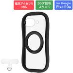 Google Pixel 10a 360度回転スタンド付き・耐衝撃ハイブリッドケース 「ViAMO mag swing」 ブラック LEPLUS NEXT