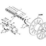 183867 MSC5-100Uクミタテ 巻取駆動部品 モータエンドプレート BIGM