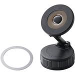 車載 スマホホルダー スタンド マグネット MagSafe対応 真空吸着ゲル吸盤 ダイヤル式 ダッシュボード エレコム