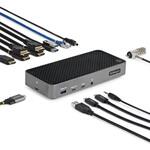 ドッキングステーション/USB-C/3画面/4K HDMI/DP/100W/5x USBハブ/LAN/Thunderbolt 3/4/多機能 Type-Cハブ StarTech.com