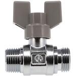 これエエやん ボールバルブ (呼13 ハンドル着脱式 アタッチメント付き 首長 黄銅製 上水道用 両方向通水) GAONA(ガオナ)