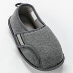 防災ルームシューズ 右足 L グレー 徳武産業