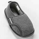 防災ルームシューズ 右足 3L グレー 徳武産業
