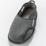 防災ルームシューズ 左足 3L グレー 徳武産業