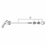 Y3BK98020 Y3BK98020 クイック軸組立品 (168mm) FH-M752L/M755L/M756 SHIMANO(シマノ)