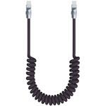 PD100W シリコンコイルケーブル 1.5m ブラック 日本トラストテクノロジー