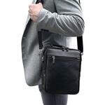 ハンドル付き合皮ショルダー-縦型(22cm) ANDY HAWARD