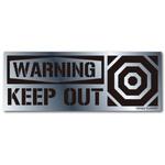 ATF-014S KEEP OUT シルバー S ゼネラルステッカー