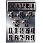 ATF-027S シートタイプ 数字B シルバー L ゼネラルステッカー