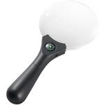 LEDライト付ハンドルーペ 拡大鏡 110mm 2.5倍 サブ4倍 オーム電機