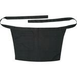 厨房用ブラックショートエプロン SLASH(シンメン)