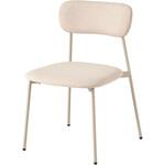 ダイニングチェア 2脚セット カフェ風 ファブリック クッション付き 韓国インテリア くすみカラー パステル 萩原