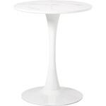 カフェテーブル 丸型 円形【 選べる3サイズ 直径60/70/80cm 】スチール シンプル おしゃれ チューリップテーブル ラッパ脚 萩原