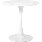 カフェテーブル 丸型 円形【 選べる3サイズ 直径60/70/80cm 】スチール シンプル おしゃれ チューリップテーブル ラッパ脚 萩原