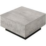【選べる2サイズ】 石目調 センターテーブル  引き出し付き 幅69/90cm ローテーブル 収納付き 大きめ 正方形 萩原