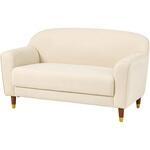 ソファ 2人掛け 幅125 かわいい 姫系 エレガント 一人掛け コンパクト 萩原