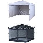 ワンタッチタープテント 3m×3m 専用バグガードセット YAMAZEN(山善)