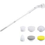 充電式 バスポリッシャー 電動掃除ブラシ 生活防水IPX6 アタッチメント付き BWS