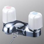 洗面用2ハンドル混合栓ゴム栓付 KVK