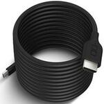 スパイラルシリコンケーブル C to HDMI 2m ブラック CIO