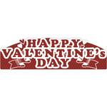 NEWスチレンボードポップ HAPPY VALENTINE 文字 グリーンクロス