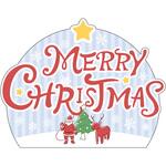 NEWスチレンボードポップ MERRY CHRISTMAS グリーンクロス