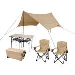 キャンプ用品5点セット 2人用 ハイタイプ アイリスオーヤマ