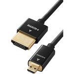 HDMIケーブル microHDMI-HDMI 4K対応 スーパースリム デジカメ用 エレコム