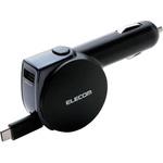 MPA-CCC05BK 車載充電器(5.4A・巻取りType-C&USB) エレコム