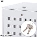 500x500x410mm ノートパソコン収納キャビネット エスコ