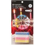 受け台付きでケーキにたれないバースディキャンドル 貝印