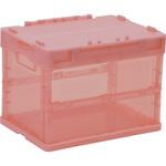 - 折りたたみコンテナ フタ一体型 スケルトンタイプ モノタロウ 74032849