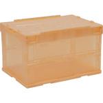 - 折りたたみコンテナ フタ一体型 スケルトンタイプ モノタロウ 74032903