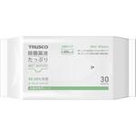 TJYTW-30 除菌薬液たっぷりウェットワイパー大判 30枚 TRUSCO