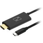 KD-235 HDMI変換ケーブル Type-C専用 4K 充電用ポート付 3m KD-235 カシムラ