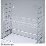 中折れワゴン用上置きカゴセット W120cm用 アズワン