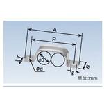 ケイフレックス用2本止サドル 三桂製作所