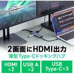 ドッキングハブ USB TypeC サンワダイレクト