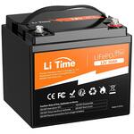 LiTime 電動リール用 リン酸鉄リチウムイオンバッテリー マリンテック