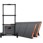 Solar Generator 3000New+折りたたみ式キャリーカート+ソーラーパネル200W2枚セット Jackery(ジャクリ)
