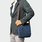 へリンボンフラップショルダー(縦型)-コン 平野鞄