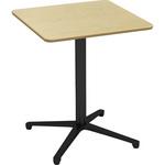 カフェテーブル✴︎木目✴︎ナチュラル✴︎脚ブラック カフェテーブル 60cm 角 アルミX脚ブラック Y2K 食堂用テーブル 【通販