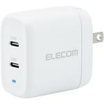 MPA-ACCP25WH スマホ充電器 AC充電器 タイプC×2ポート 合計40W 小型 軽量 USBコンセント iPhone エレコム
