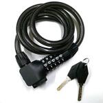 ワイヤーロック 5段可変ダイヤル・鍵の兼用タイプ フジテック・ジャパン