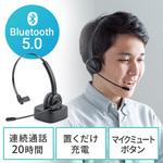 モノラルヘッドセット サンワダイレクト